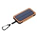 Suaoki 10000mAh Solar Charger External Backup Power Bank Pack Battery Dual USB Port Portable Charger with Led Flashlight for iPhone iPad Cell Phone Tablet Camera etc