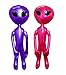 Inflatable Aliens For Girls And Boys Alien Party Decoration And Prop - Assorted Colors 36 Inch Alien Inflate Pack Of 4