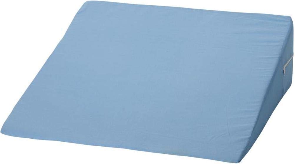 DMI Bed Wedge Pillow and Triangle Wedge with Elevated Incline for Neck Pain, Headaches, Reflux, Shoulders, Back Pain, Foot Support, Knee Pain or Restless Leg Syndrome, 24x24x7 inches, Blue