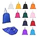 DALIX Drawstring Backpack Sack Bag (Red, Blue, Black, Yellow, Pink, Navy)