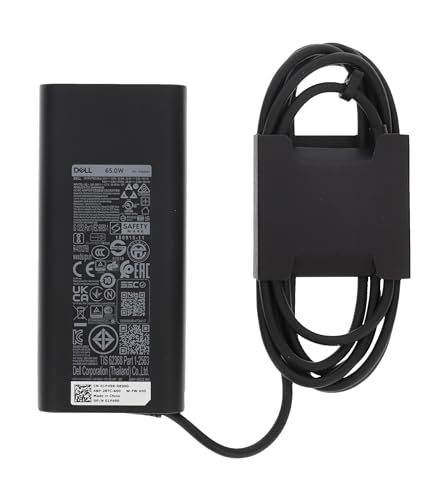 Dell Adapter Ladegerät USB-C Typ C 65W WMDHR 2WDR5 2YK0F JYJNW M1WCF HA65NM190 DA65NM190 LA65NM170 XPS Latitude Precision XPS Vostro mit Netzkabel