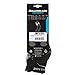 Rollerblade Men's Performance Skating Socks, Black/Silver, Large/US 10-12.5
