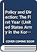 Policy and Direction: The First Year (United States Army in the Korean War) by 