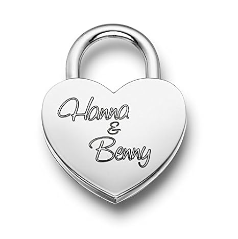 Kleines Liebesschloss Herzschloss mit GRATIS Gravur! Top Geschenk!!