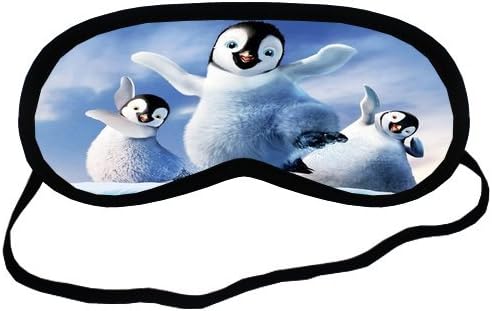 Personalise Custom Glaciers and Cute Penguins Sleeping Mask Best Comfortable Sleeping Eye Cover Great for Travel Rest And Meditation Shift Work Sleep