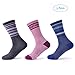 SOLAX 72% Merino Wool Women’s Hiking Socks Mens Outdoor Trail Crew Socks 3 Packthumb 2