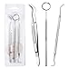 Dental Tools, ElleSye 3-PACK Dental Hygiene Tool Dental Kit, Mouth Mirror, Dental Pick, Tweezers, Stainless Steel, Rust-Free for Oral Care And Teeth Cleaning, Remove Tartar, Plaque, Surgical Grade