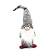 Swedish Gnome Christmas Decorations -Tomte - Scandinavian Elf - Plush Birthday Present - Home Ornaments Table Decor, Grey - 16 Inches