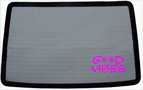GOOD VIBES Sticker Decals fpr Window Bumper Laptop etc COLOR SHOWN SHIPS BLUSH PINK