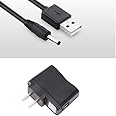 5V AC/DC Adapter Charger + USB Charging Cable Cord Compatible with TBI Pro TBIPro TBI Bark Pro V3 Premium Smart Pet Dog Bark Control SDS6 Shock Training Collar Rechargeable Transmitter Power