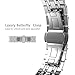 PUGO TOP Band Compatible for iwatch 38mm Series 3 2 1 40mm Series 6 5 4 SE 41mm Series 7 8 9 10 Stainless Steel iPhone Watch Strap, iWatch Bracelet for Women Men(38mm/40mm/41mm, Silver)