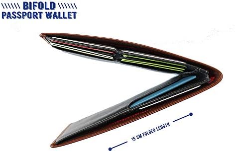 Passport Travel Wallet Multi Purpose Slim Travel Document Organizer Genuine Leather