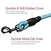 10 FT Strong Dog Leash Extra Heavy Duty Rock Climbing Rope Comfortable Padded Handle Highly Reflective Threads for Small Medium Large Dogs, 1/2 inch Diameter (Blue)