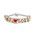 Genji Expression Charms Bracelet 18K Gold Plated With 10 Pieces Enamel Expression Faces