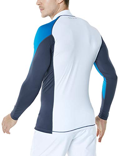 Tesla TM-MSR33-RYB_X-Large Men's UPF 50+ Long Sleeve Rashguard Surf Athletic Fit MSR33