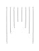 Outus Stainless Steel Chain Extenders Set for Necklace Bracelet Jewelry, 8 Pieces