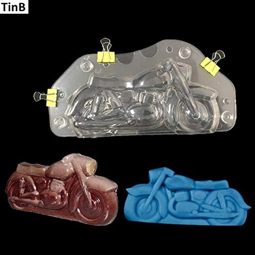 3d プラスチック オートバイ チョコレート型 Diy 手作り ケーキ ポリカーボネート オートバイク チョコレート作りツール ケーキデコレーション