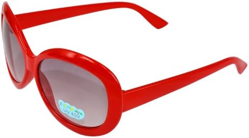 Kids Round Uv400 Protection Sunglasses Red