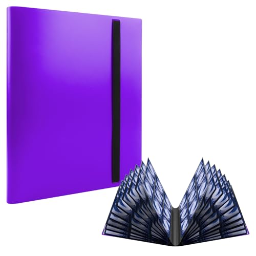 RISVOWO Card Album, 360 Collectible Cards, Transparent Collectible Card Albums, Waterproof Album Collection Cards for Standard Size Cards