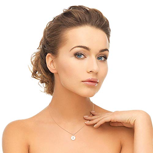 PAVOI 14K Yellow Gold Plated Letter Necklace For Women Gold Initial 