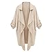 PanDaDa Lady Womens Lapel Windbreaker Long Coat Jacket Trench Parka Outwear