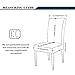 Subrtex Jacquard Stretch Dining Room Chair Slipcovers (2, Black Jacquard)