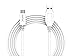 Incipio USB-C Cable, [Tangle Free] USB-C to 3.1 USB-A Charge & Sync Cable - White