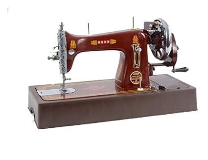 Usha Bandhan Deluxe Sewing machine ,Without Cover (Brown)