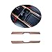 For Honda CRV CR-V 2017 ABS Peach Wood Grain Water Cup Holder Stripe Trim 2Pcs
