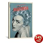iCanvasART Madonna Canvas Art Print by American Flat, 18 by 12-Inch