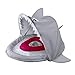 SwimSchool Sparky-The-Shark Fabric Baby Pool Float, Splash & Play, Baby Boat with Safety Seat, Extra-Wide Inflatable Pool Float, Retractable Canopy, Upf 50, 6 To 24 Months, Grey