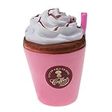 Joykith Jumbo Slow Rising Squishy Coffee Cup Cream Scented Charms Kawaii Squishies Toys For Kids and Adults