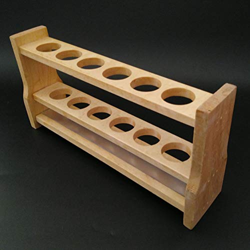 Adamas-Beta 6 Holes Wooden Colorimetric Tube Rack Wooden Test Tube Rack Suitable 50ml Tube
