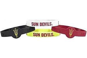 aminco NCAA unisex-adult Silicone Bracelets, 4-Pack