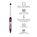 CHOPSTICK STYLER Chunky Curling Wand Iron, Rectangular 5/8 Ceramic Barrel for Voluminous Edgy Chunky Curls, Professional Curler with Temperature Control for Long & Short Hair