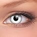 1 DAY USE Whiteout Contact Lenses Halloween