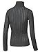 MBJ Womens Textured Knit Turtleneck Long Sleeve Pullover Sweater - Made in USA