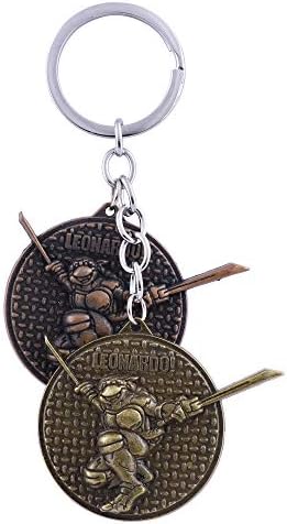STUSH Metal Zinc Alloy Keychain & Keyrings | Styling Personality Keychain | Gifts Key Rings Key Ring Key Holder| for Bags, Bike & Car (Ninja Turtle Keychain)