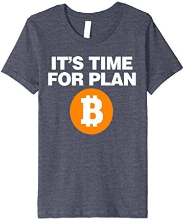Kids Bitcoin Premium T-Shirt Original Bitcoin It's time for PlanB 8 Heather Blue