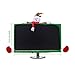 LOHOME Christmas Computer Monitor Cover 3D Cartoon Computer Case 19-27inch Non-Woven Screen Border Protector Christmas Decoration (Snowman)thumb 1