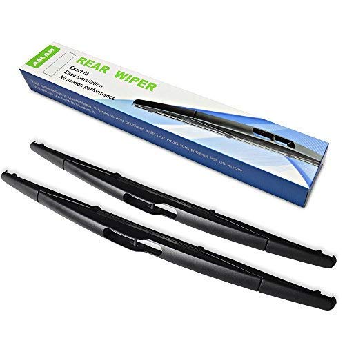 Rear Wiper Blade,ASLAM 14D Rear Windshield Wiper Blades Type-E for Original Equipment Replacement,Exact Fit(Pack of 2)