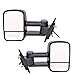 DEDC Towing Mirrors Silverado Side View Mirrors Power Heated with Manual Folding Extending for 07-14 Chevy Silverado GMC Sierra 1 Pair