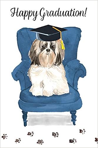 Happy Graduation Dog Notebook Blank Lined Journal For Pup