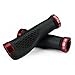 TOPCABIN Ergonomic Design Bicycle Handlebar Grips Widen Holding Surface (red)