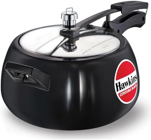 Hawkins Contura Black Pressure Cooker, Litre, Black (CB50) price