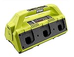 Ryobi P135 18V One+ 6 Port Lithium Ion Battery Supercharger (18V Batteries Not Included / Charger Only)