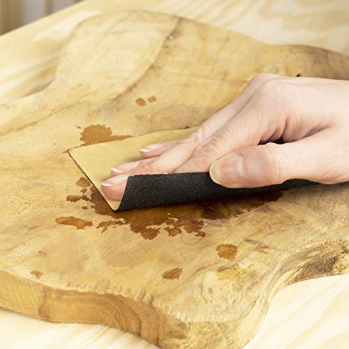 Navaris 42x Hand Schleifpapier Set nass und trocken - 800-3000 Körnung - 93x230mm - wasserfest - Nassschleifpapier Schleifpapier Holz Metall Keramik Stein - Sand Paper – Bild 3