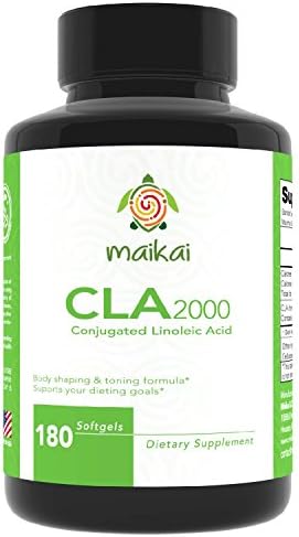CLA 2000 mg with active Conjugated Linoleic Acid. Body Shaping and Toning Formula that Supports Your Dieting Goals. Weight Loss Pills Supplement for Men and Women (180 Servings)