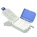 FaSoLa 8 Compartments Portable Pill Case Box, Moisture Proof Travel Pill Organizer, Medicine Vitamin Holder Container