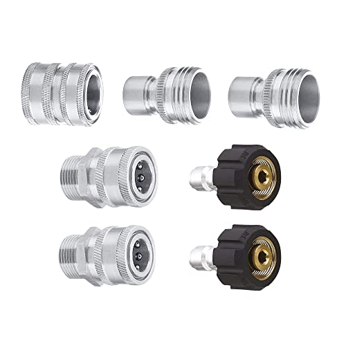 MTM Hydro Hose Adapter 7 Piece Pressure Washer Quick Connect Fittings